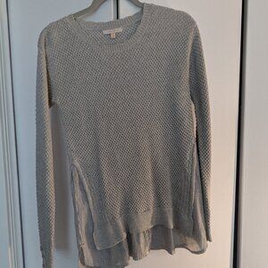 SKIES ARE BLUE Knit Mixed Media Sweater - Size XS